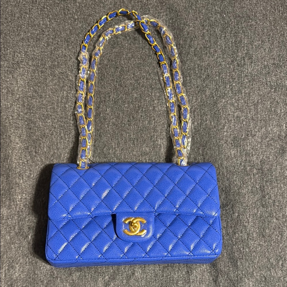 Chanel Blue Quilted Women's Bag